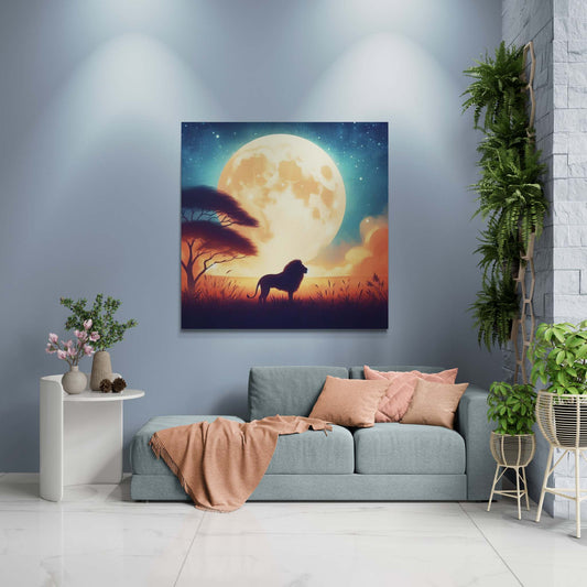 Lion Artwork, Lion wall art canvas