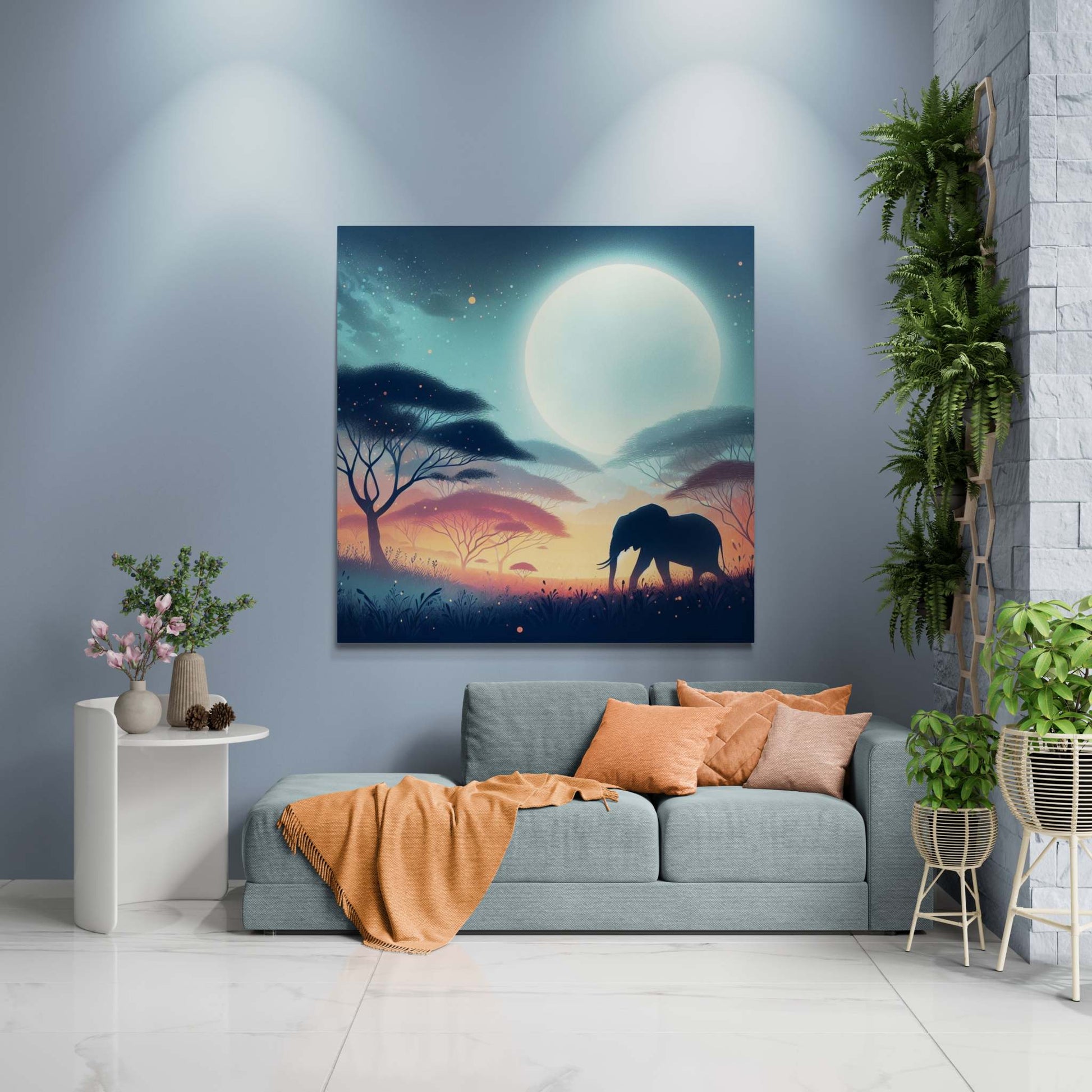 elephant artwork, elephant canvas art