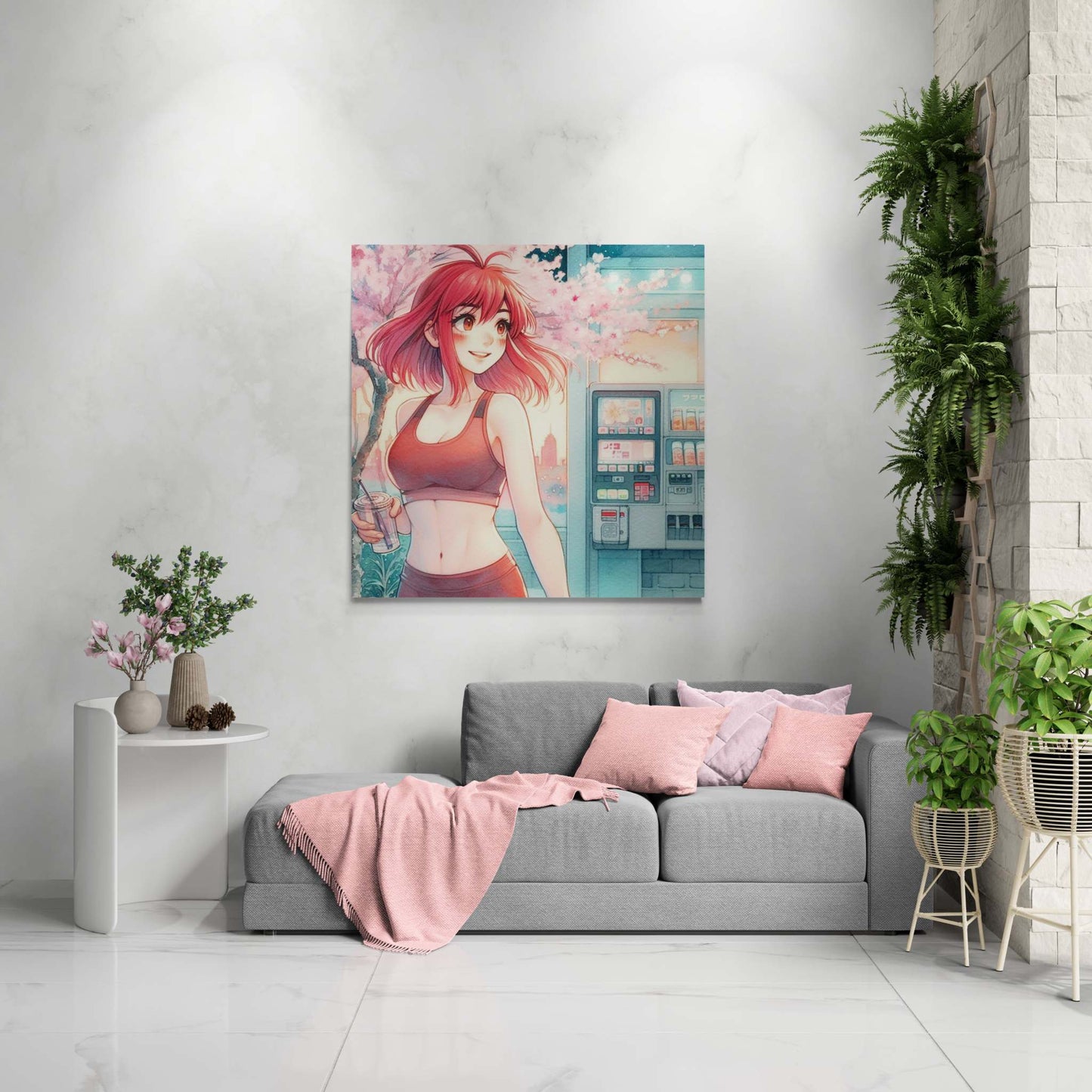 anime art, anime girl poster