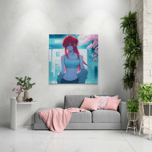 anime art. anime girl poster