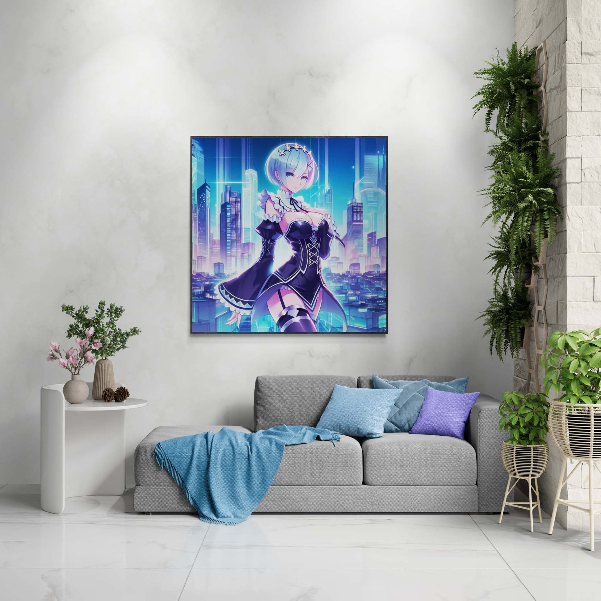 anime art, anime girl poster