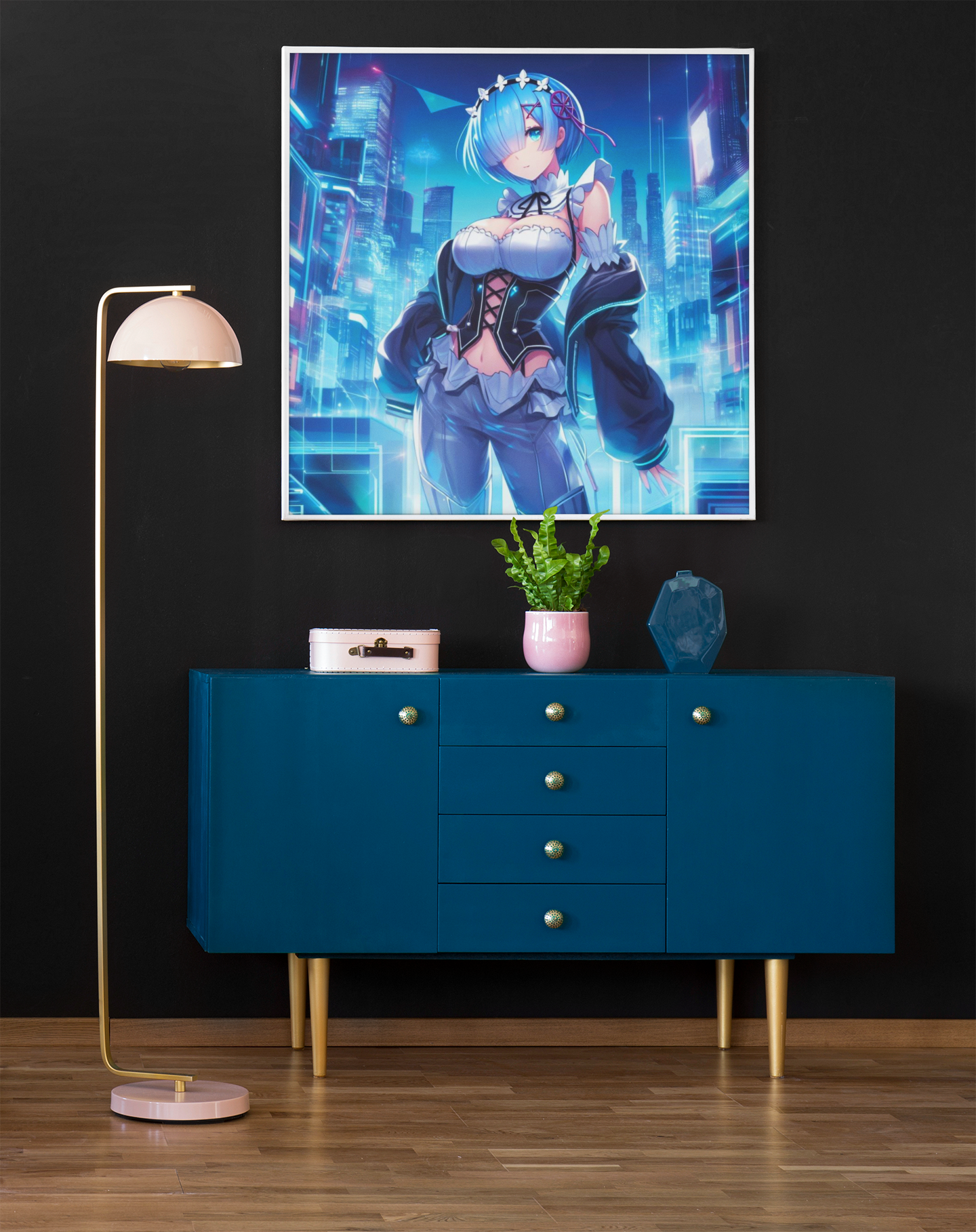 anime art. anime girl poster