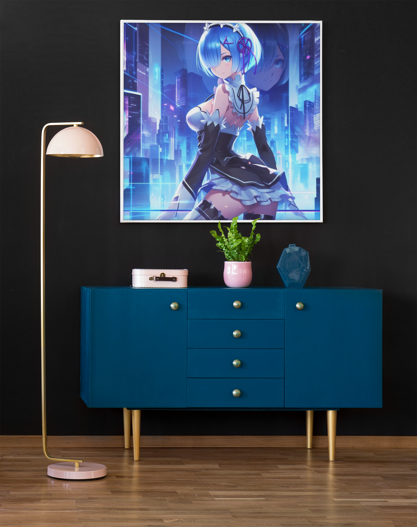 anime art, anime girl poster