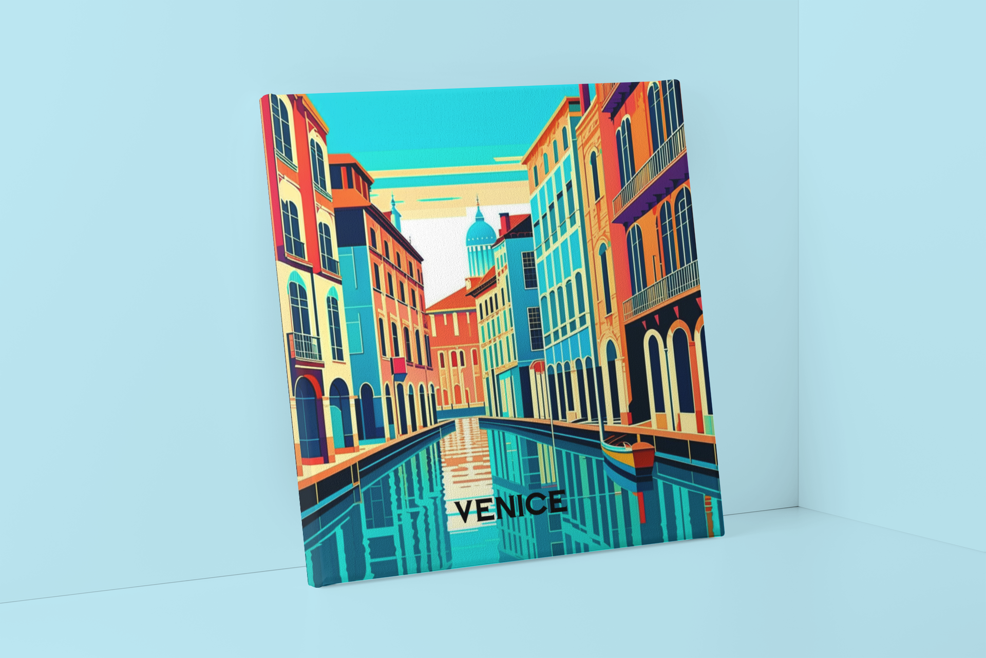 vintage travel poster, venice wall art, venice poster