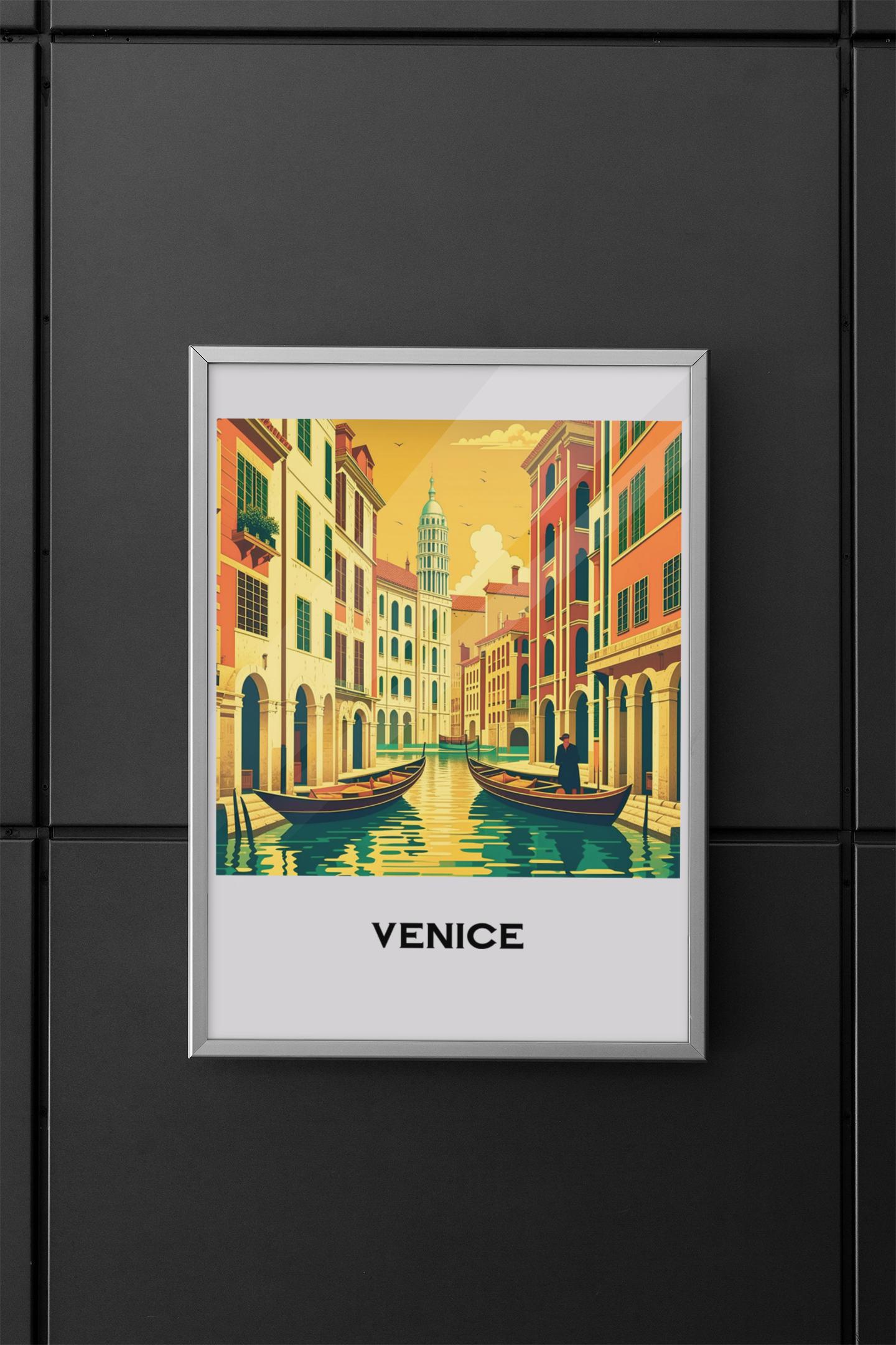 vintage travel poster, venice wall art, venice poster