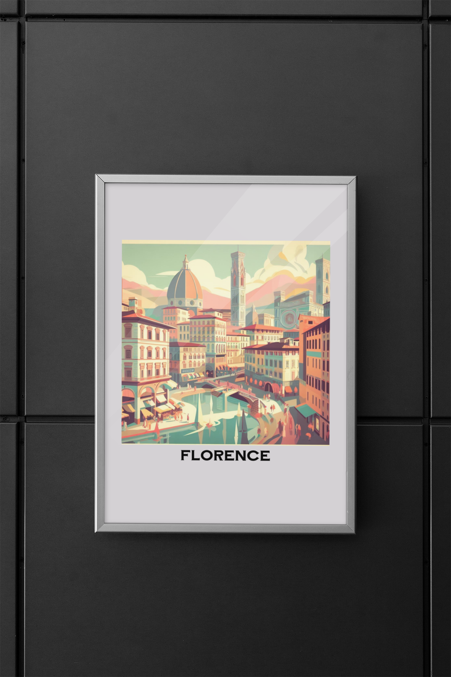 florence poster, vintage travel poster