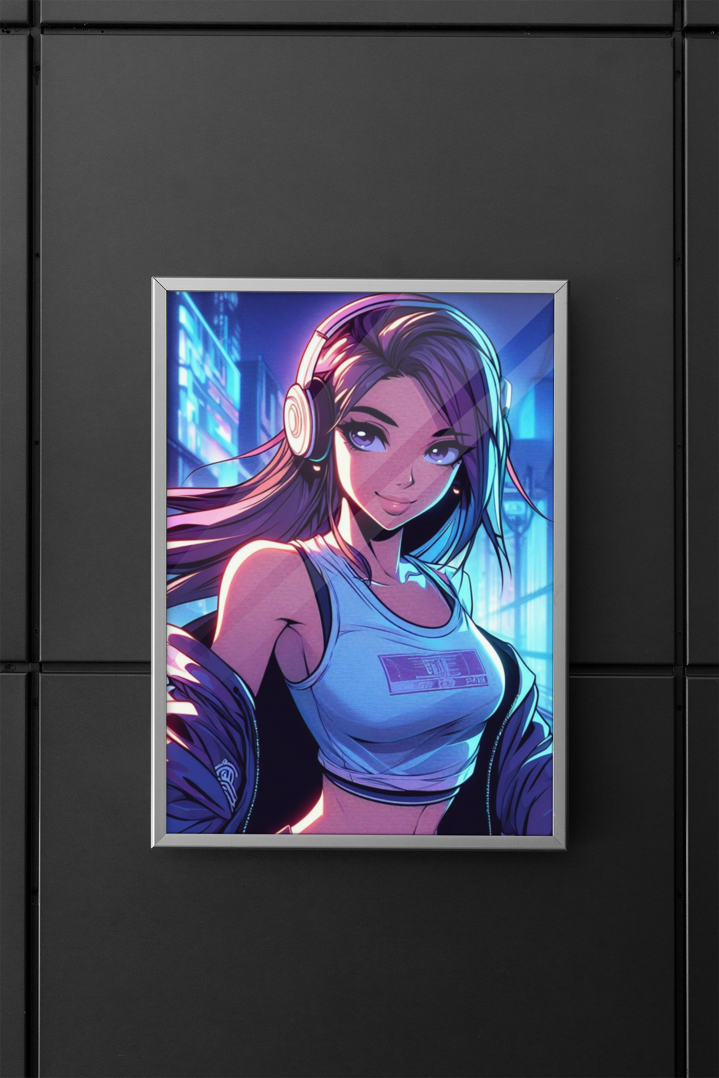 anime art, anime girl poster