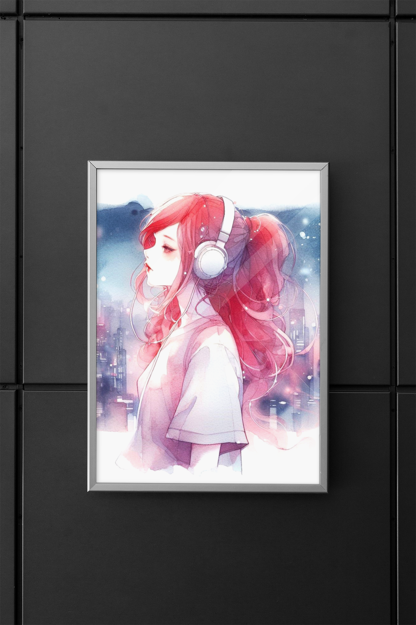 anime art, anime girl poster