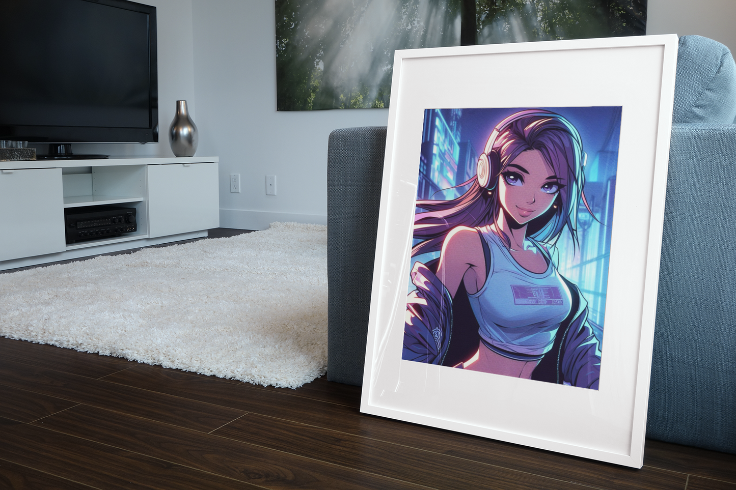 anime art, anime girl poster