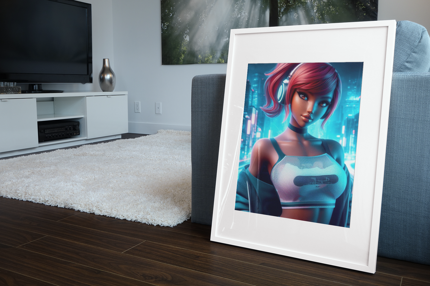 anime art, anime girl poster