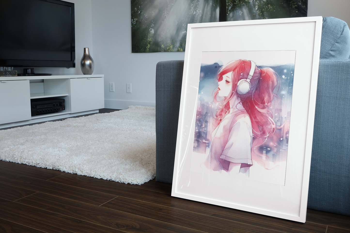 anime art, anime girl poster