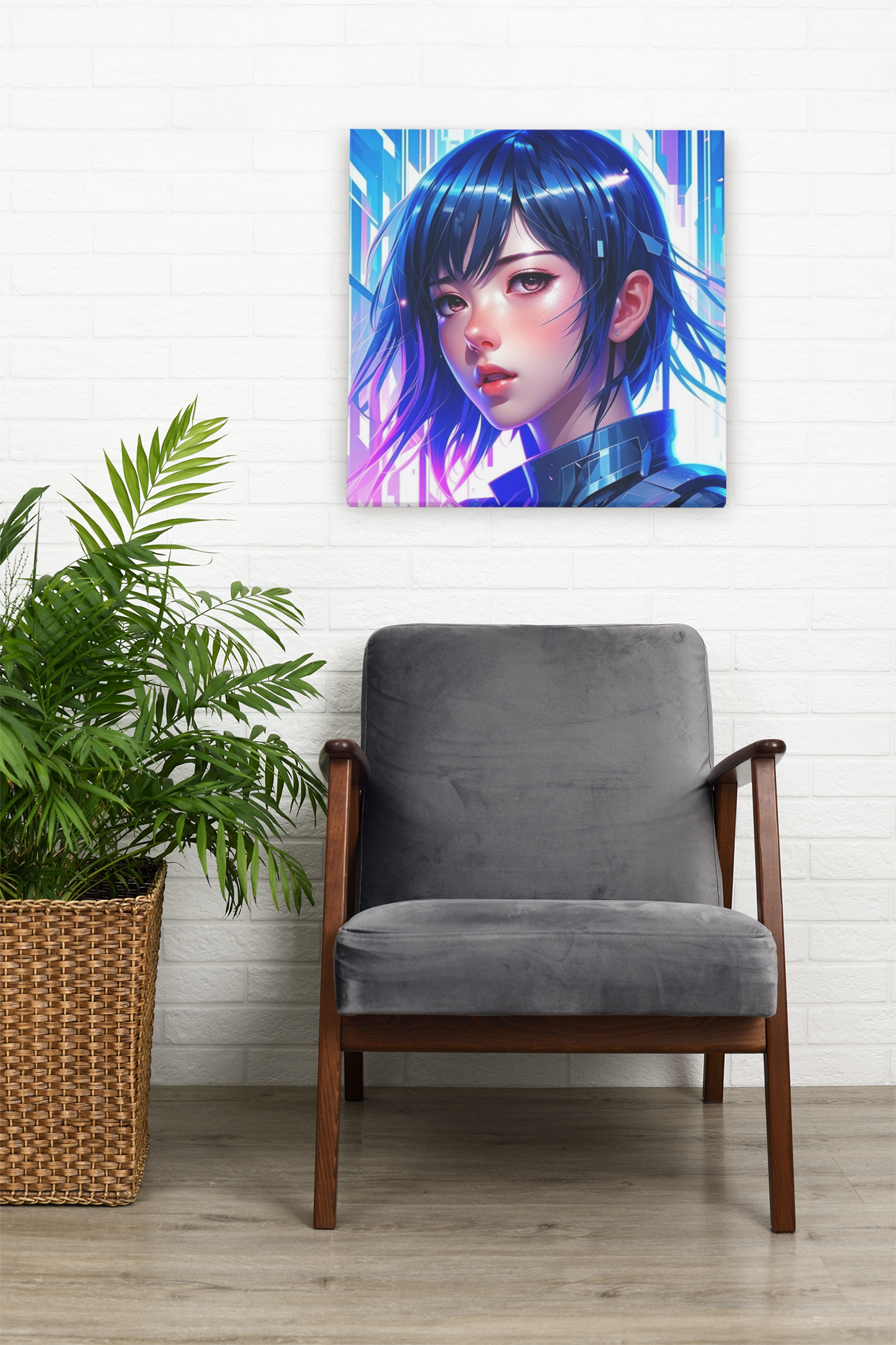 anime art. anime girl poster