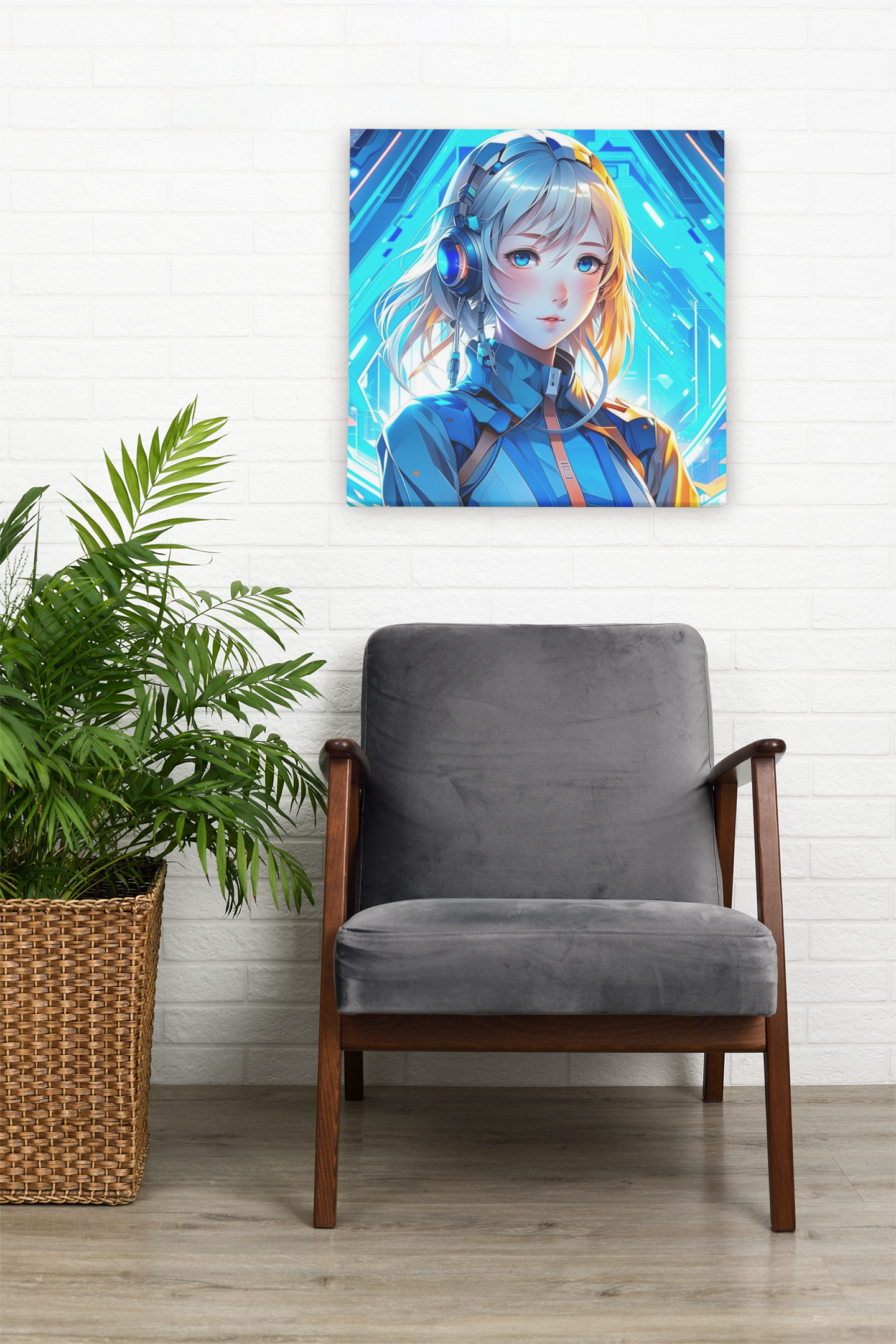 anime art, anime girl poster
