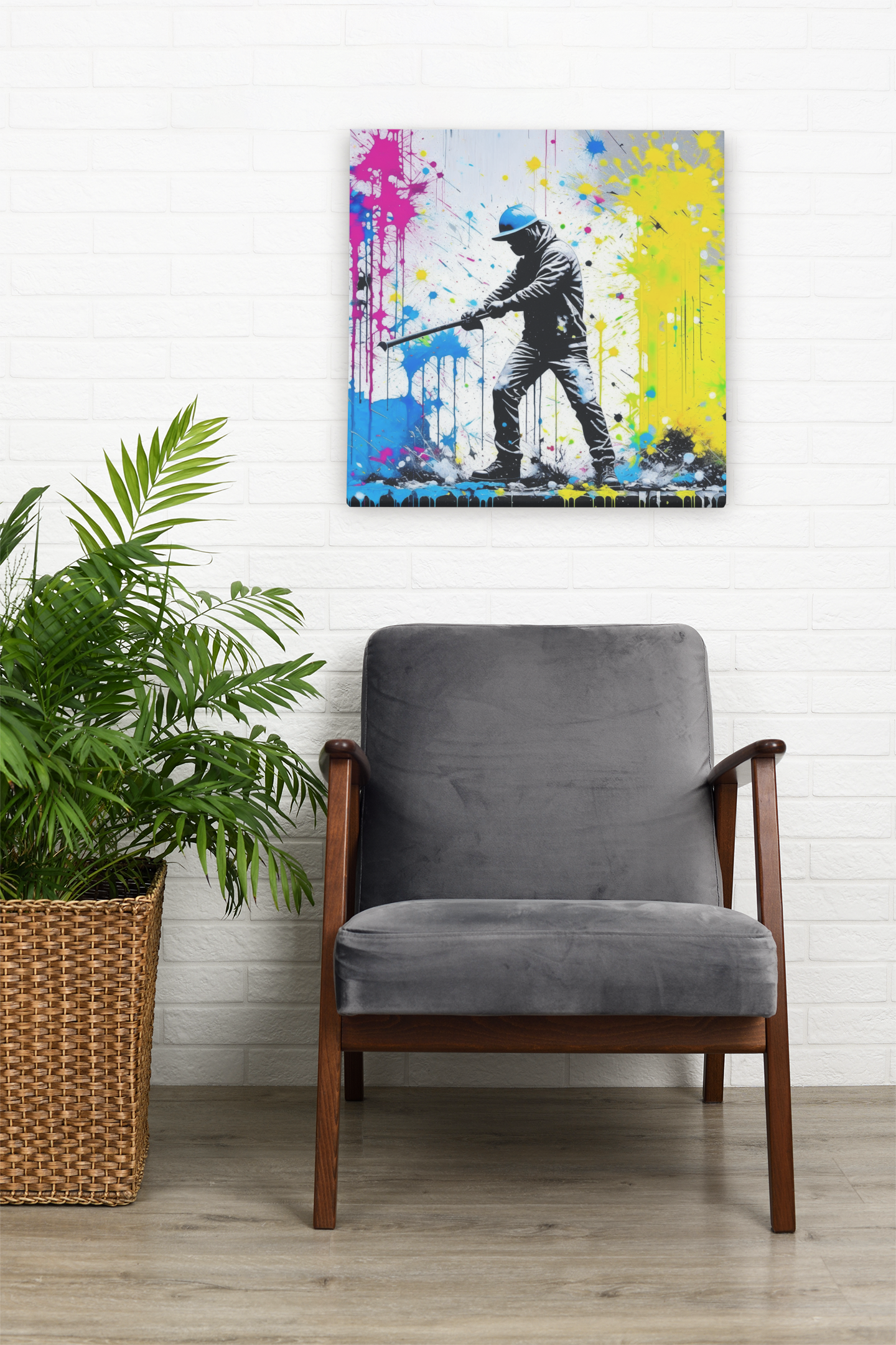 banksy print, banksy wall art canvas