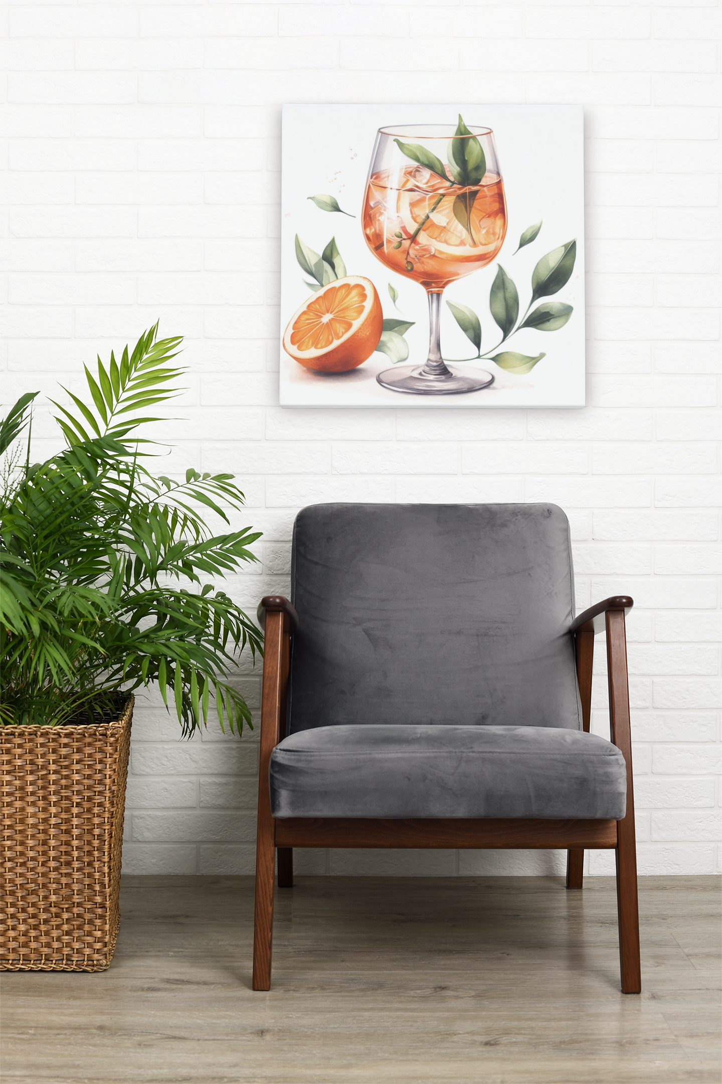 aperol spritz poster, cocktail poster, bar cart decor