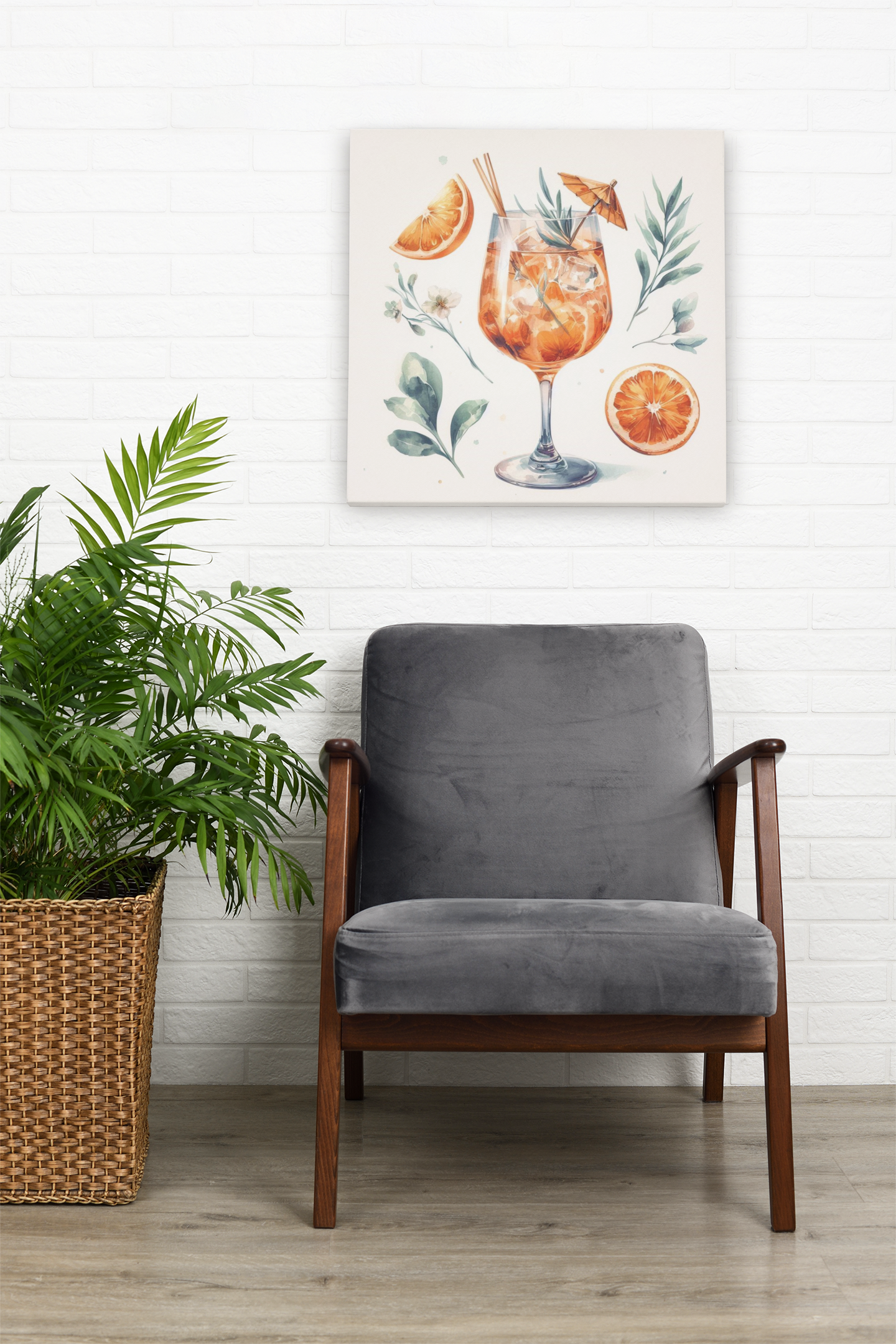 aperol spritz poster, cocktail poster, bar cart decor