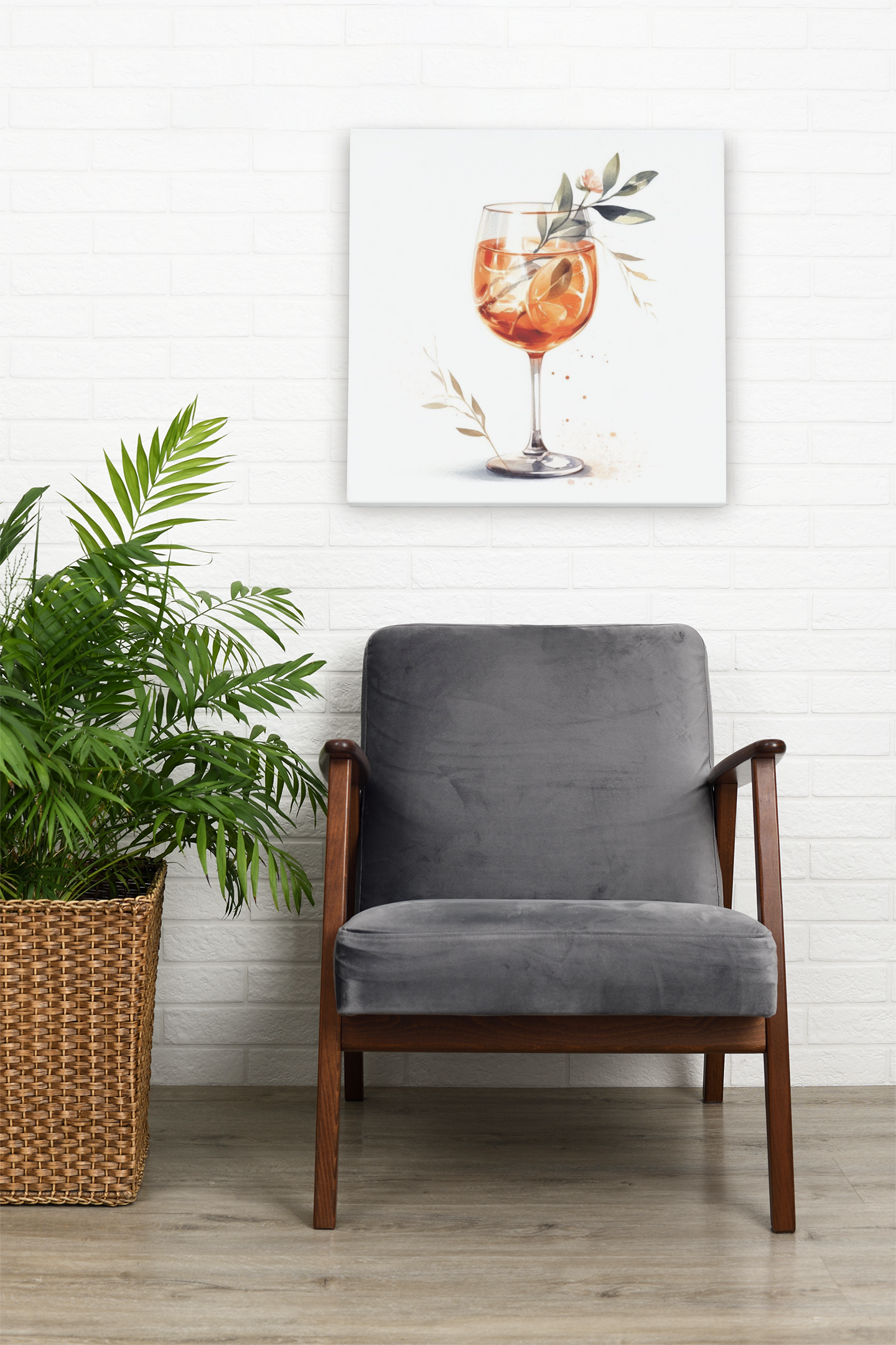 aperol spritz poster, cocktail poster, bar cart decor