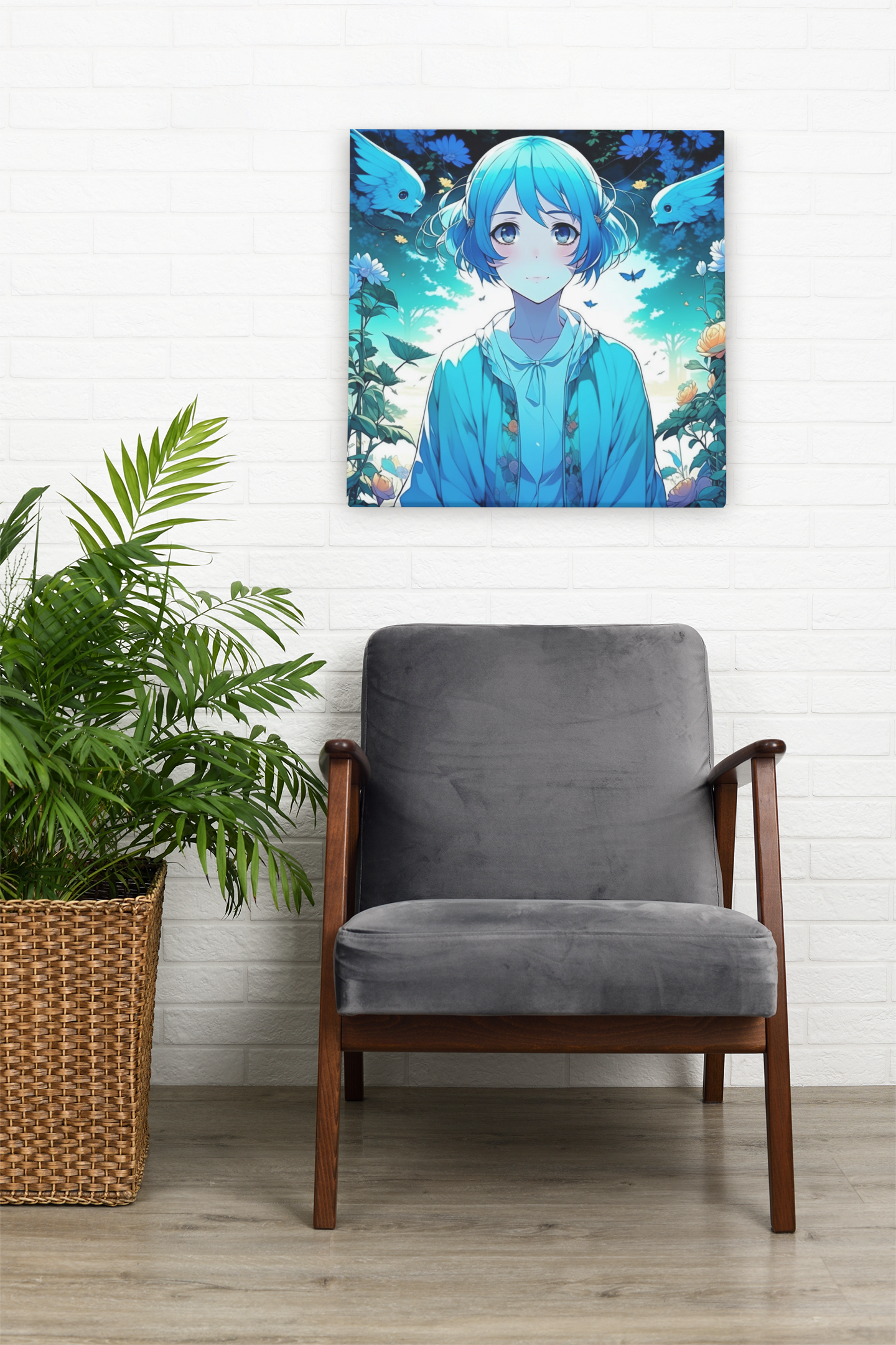 anime art, anime girl poster