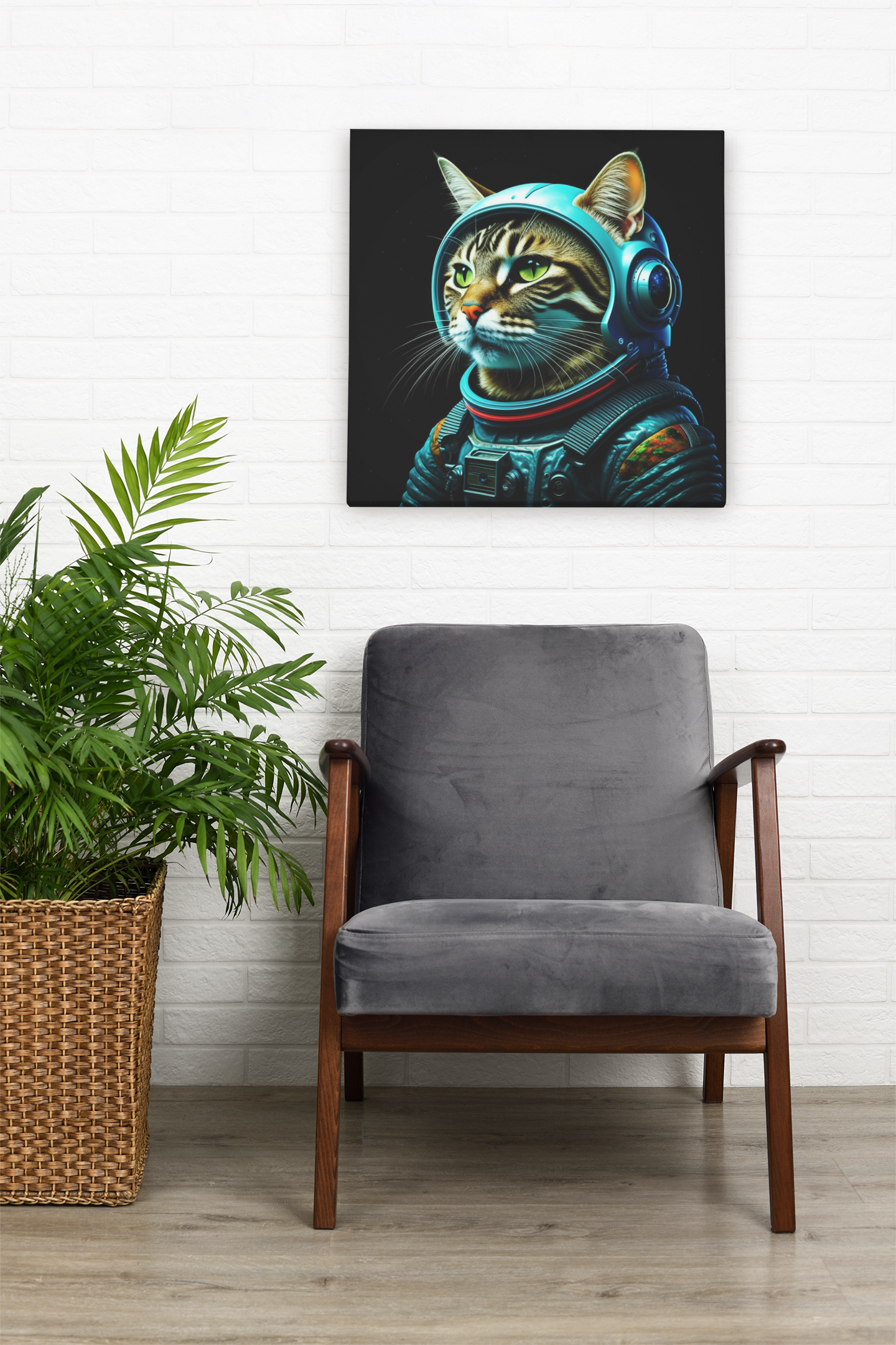 abstract cat art, gaming wall art