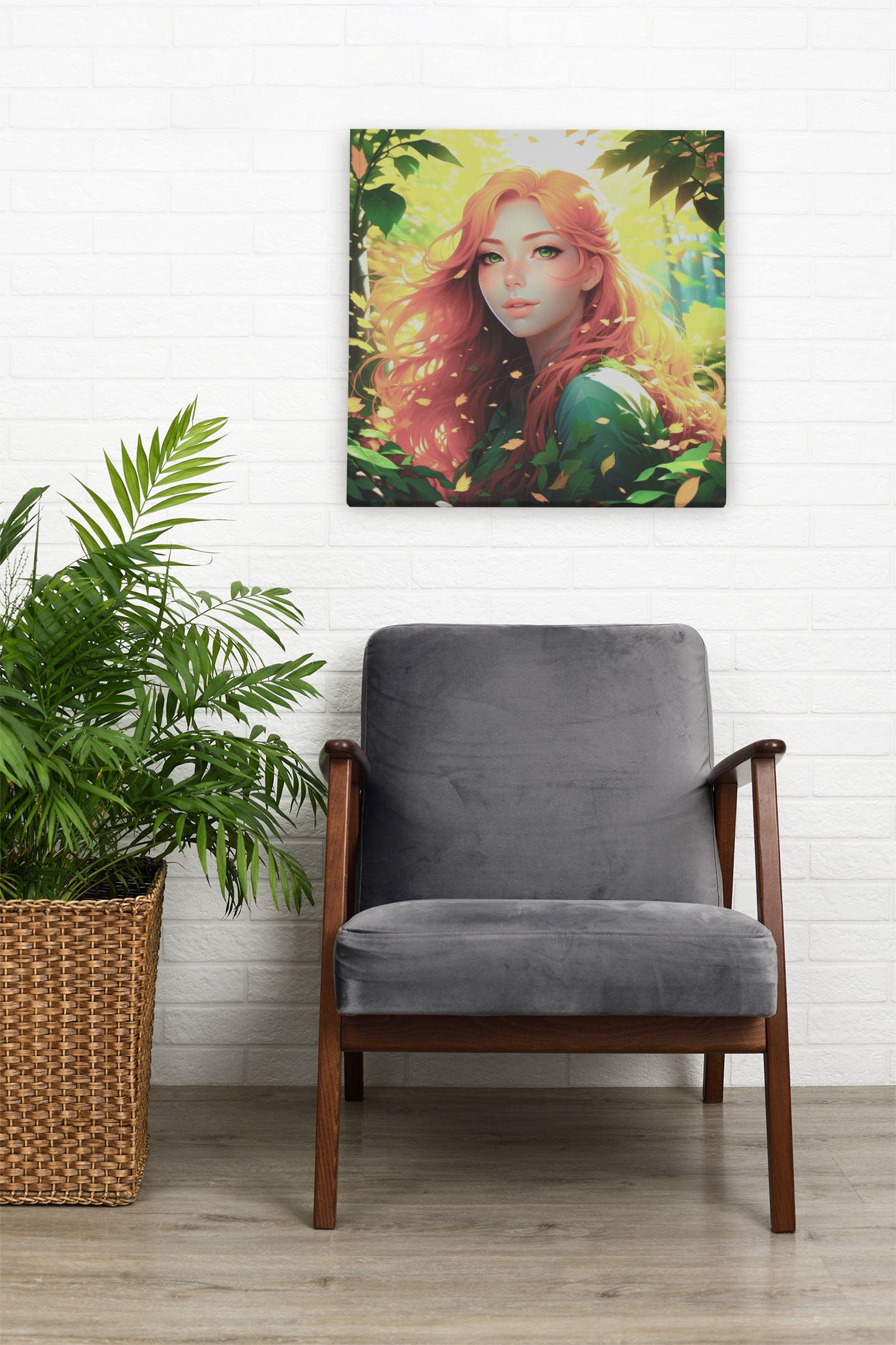 anime art, anime girl poster