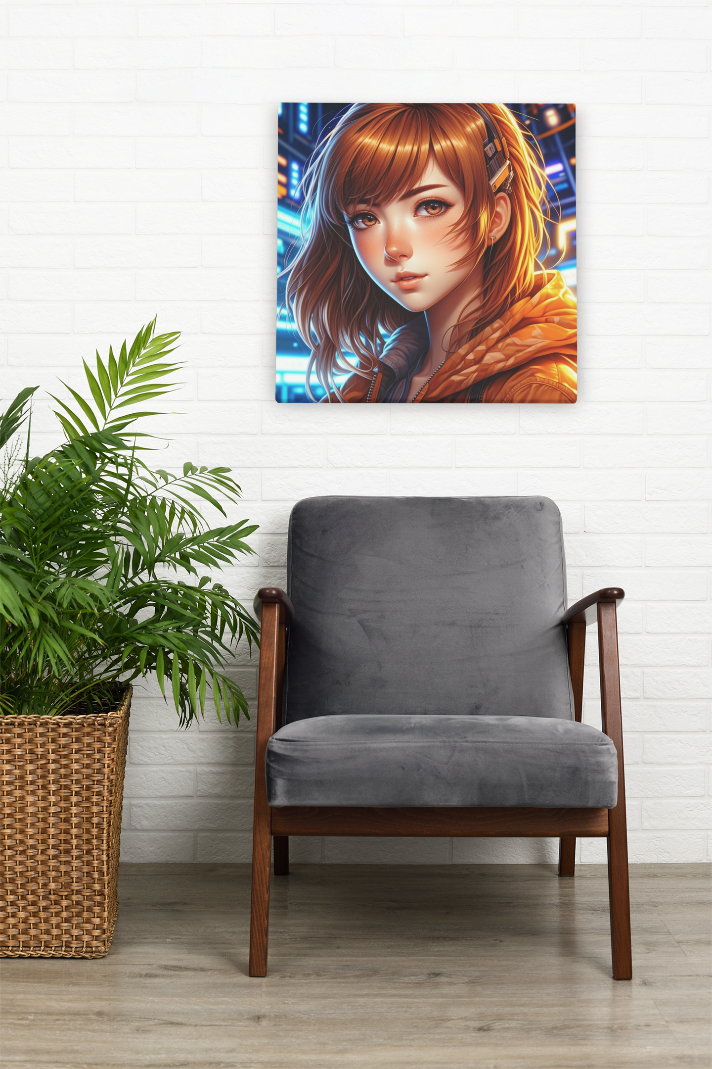 anime art. anime girl poster