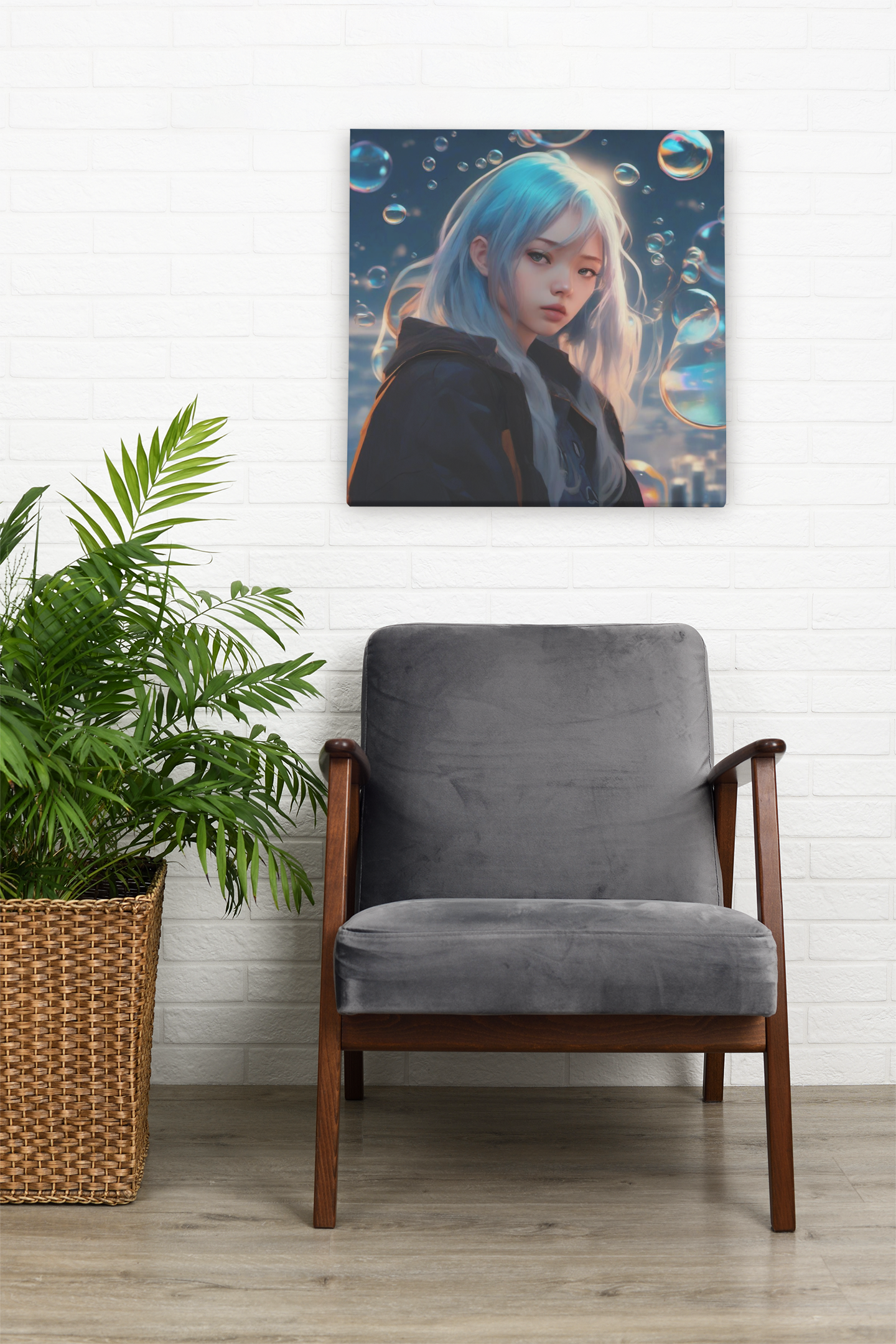 anime art, anime girl poster