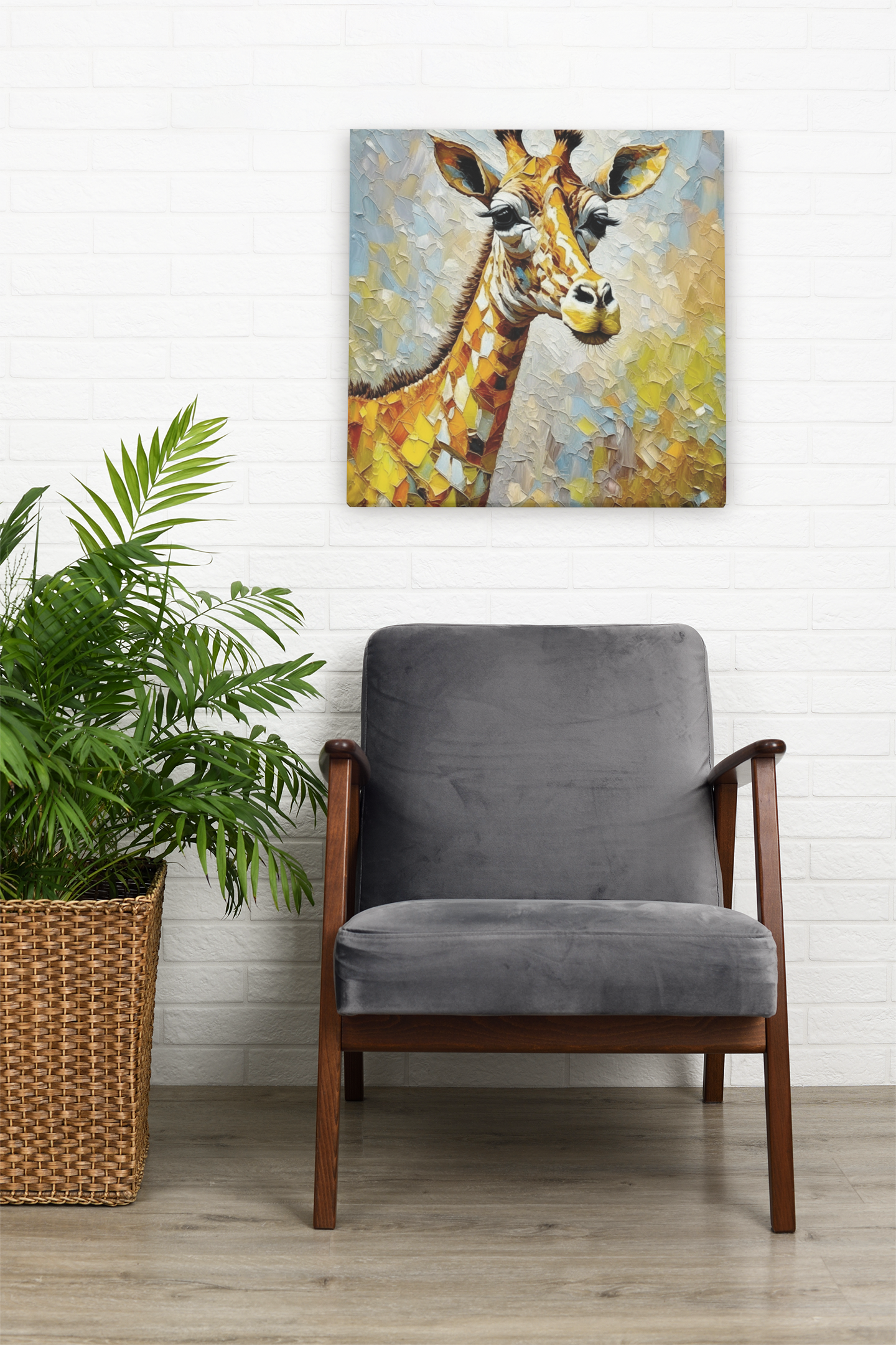 giraffe wall art, giraffe canvas, giraffe artwork