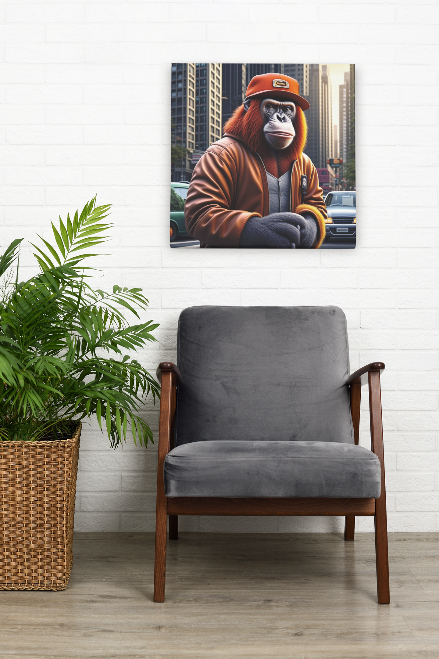 monkey artwork, gaming wall art, monkey wall art canvas