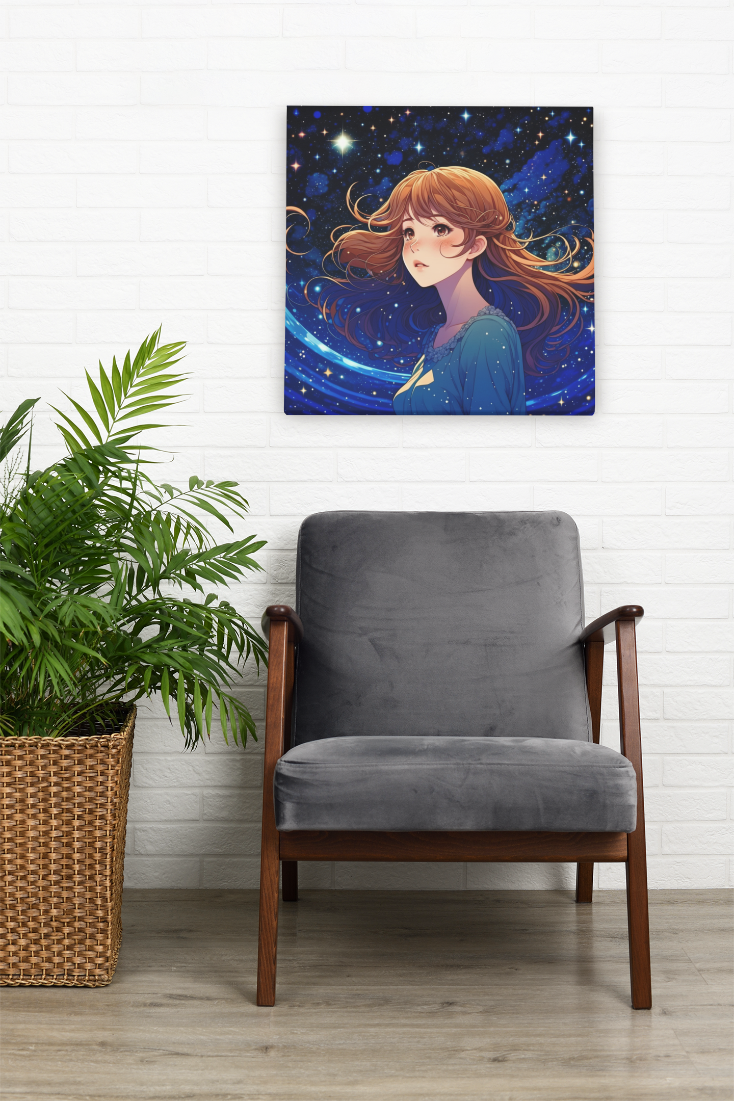 anime art, anime girl poster