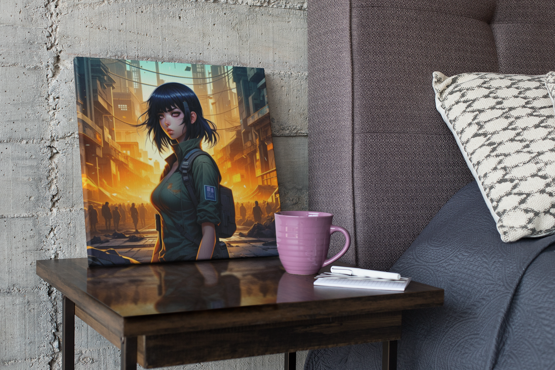 anime art, anime girl poster