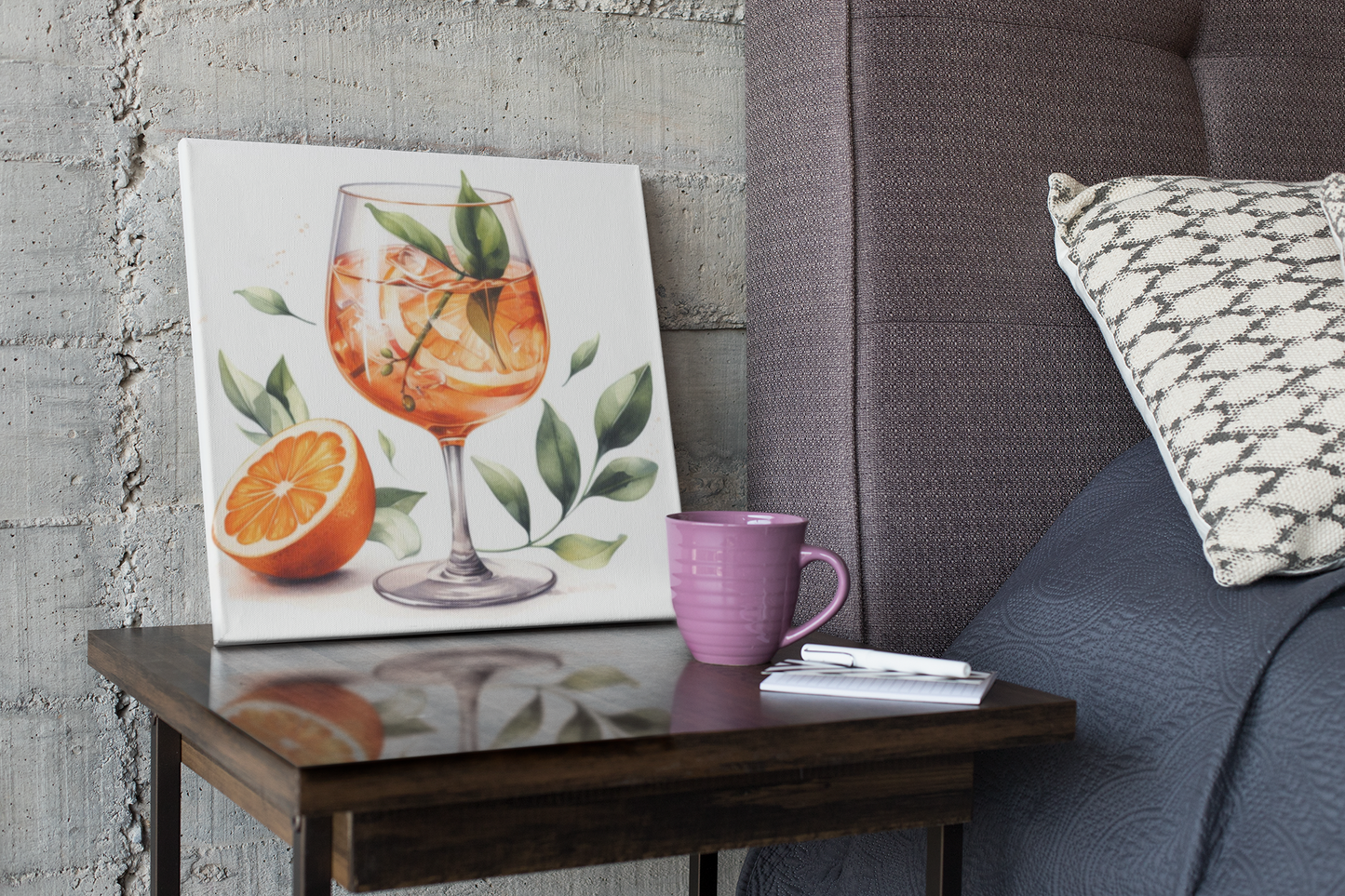 aperol spritz poster, cocktail poster, bar cart decor