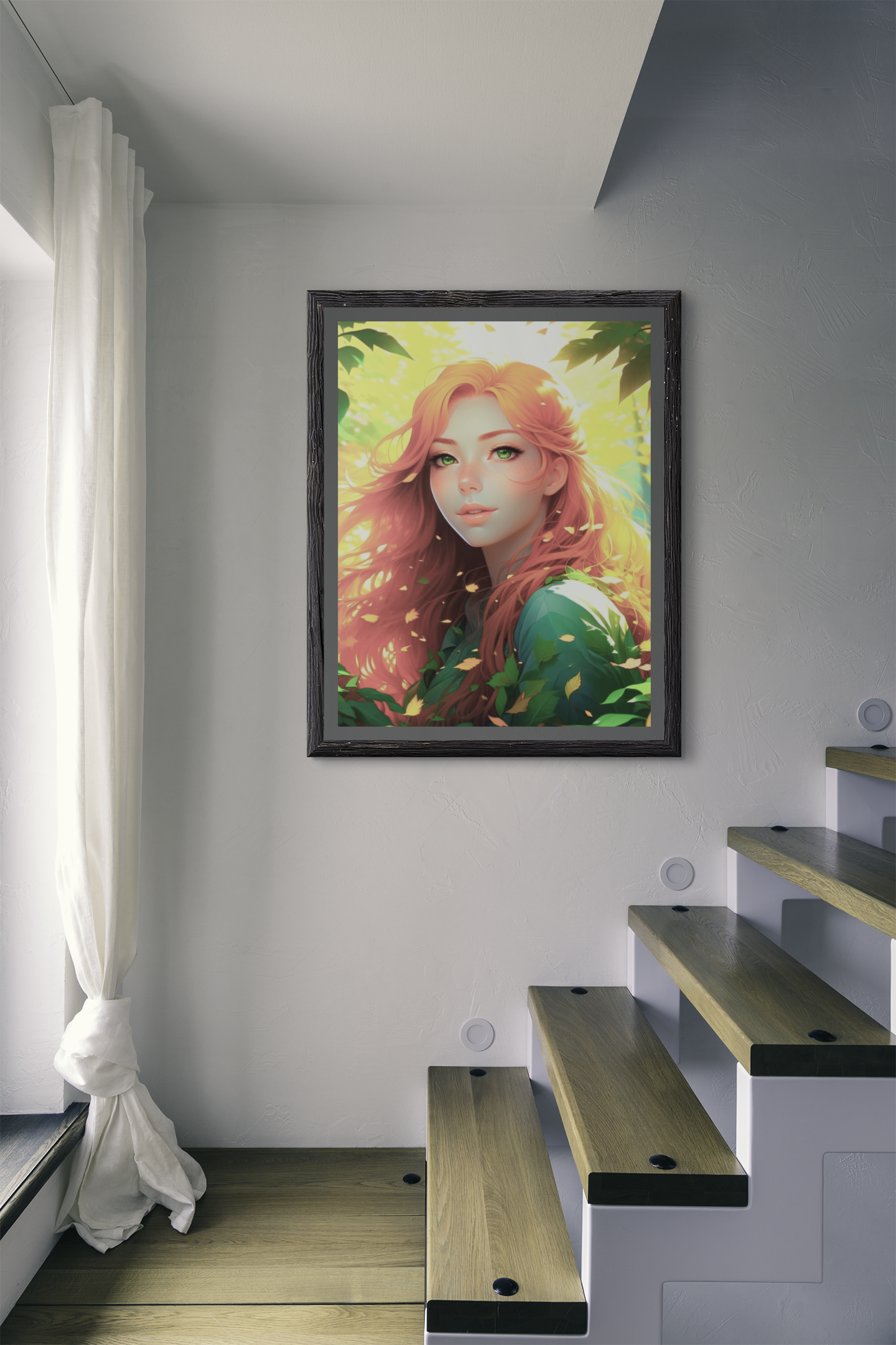 anime art, anime girl poster