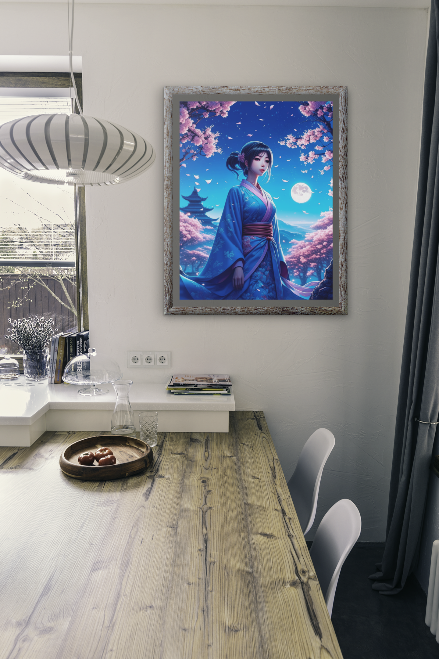 anime art, anime girl poster