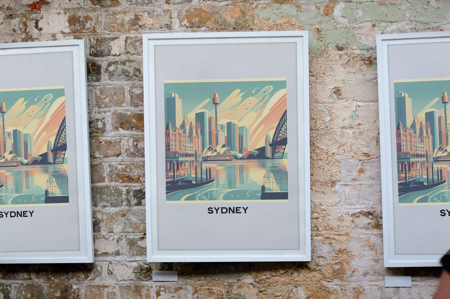 retro travel poster, sydney poster