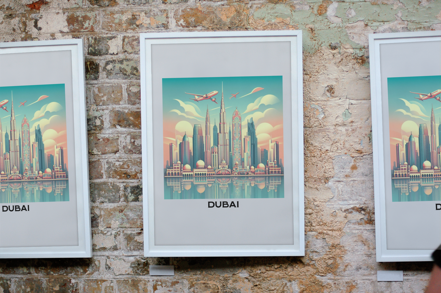 dubai poster, tourism poster