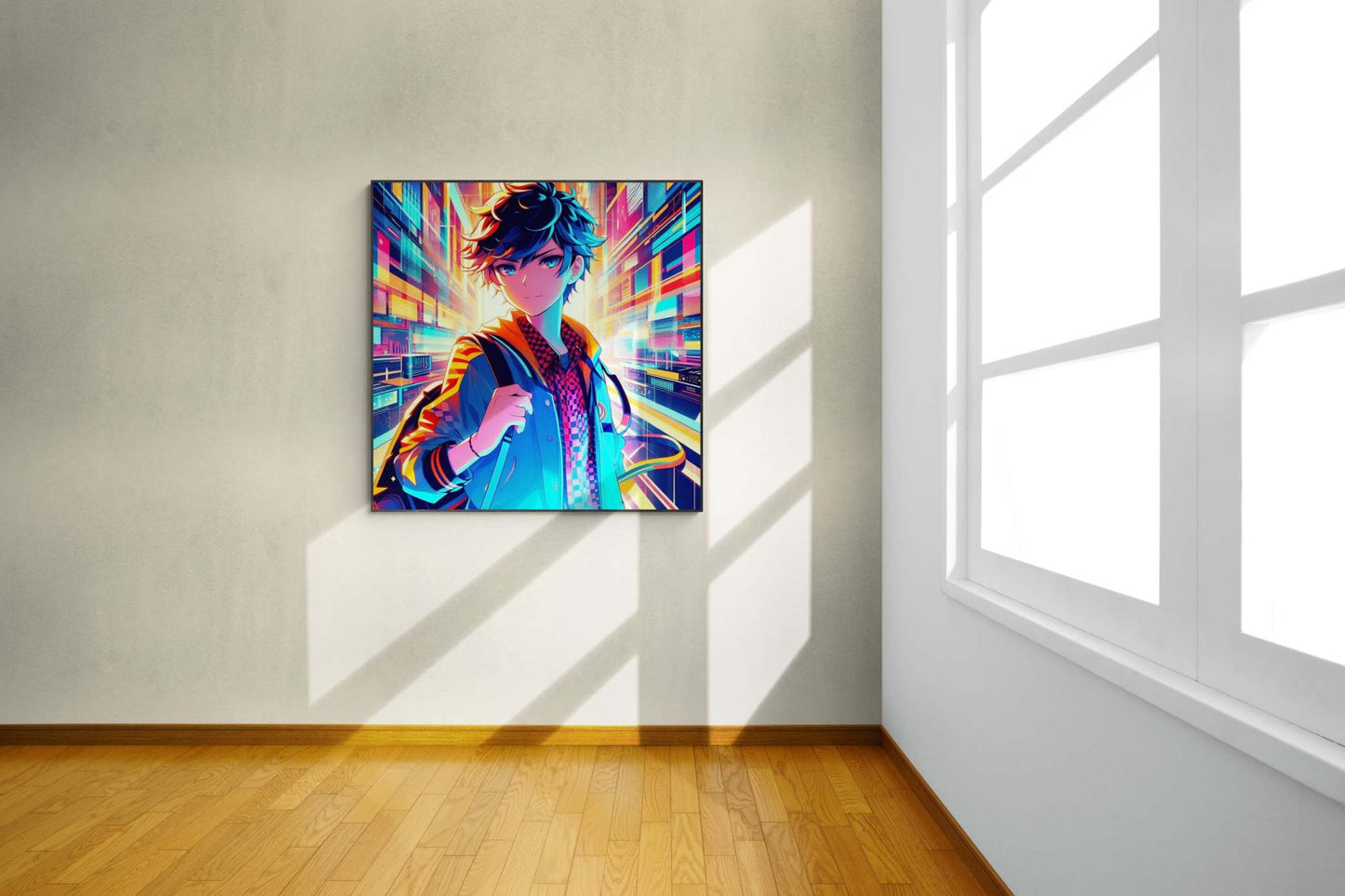 anime art, anime boy poster