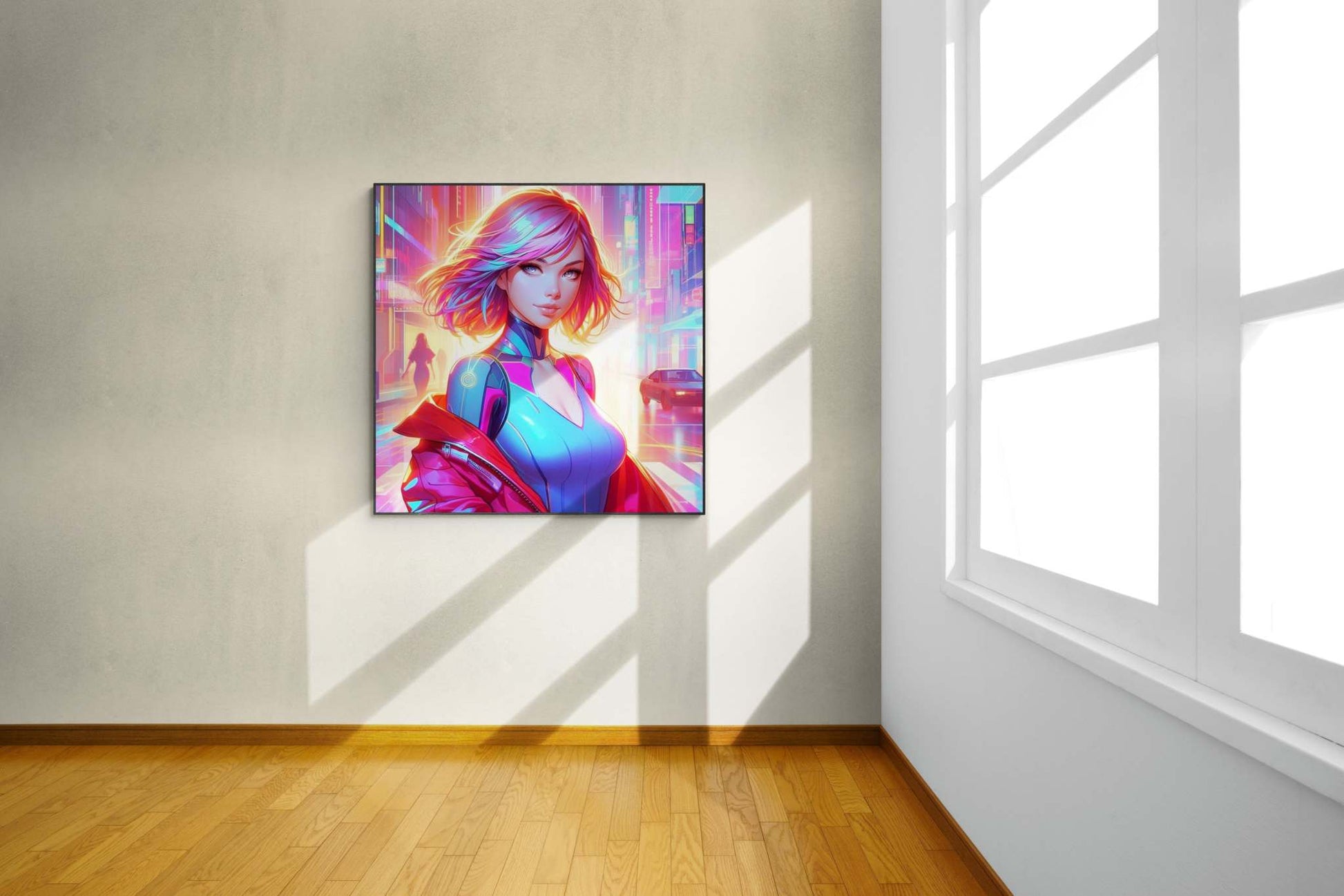 anime art, anime girl poster