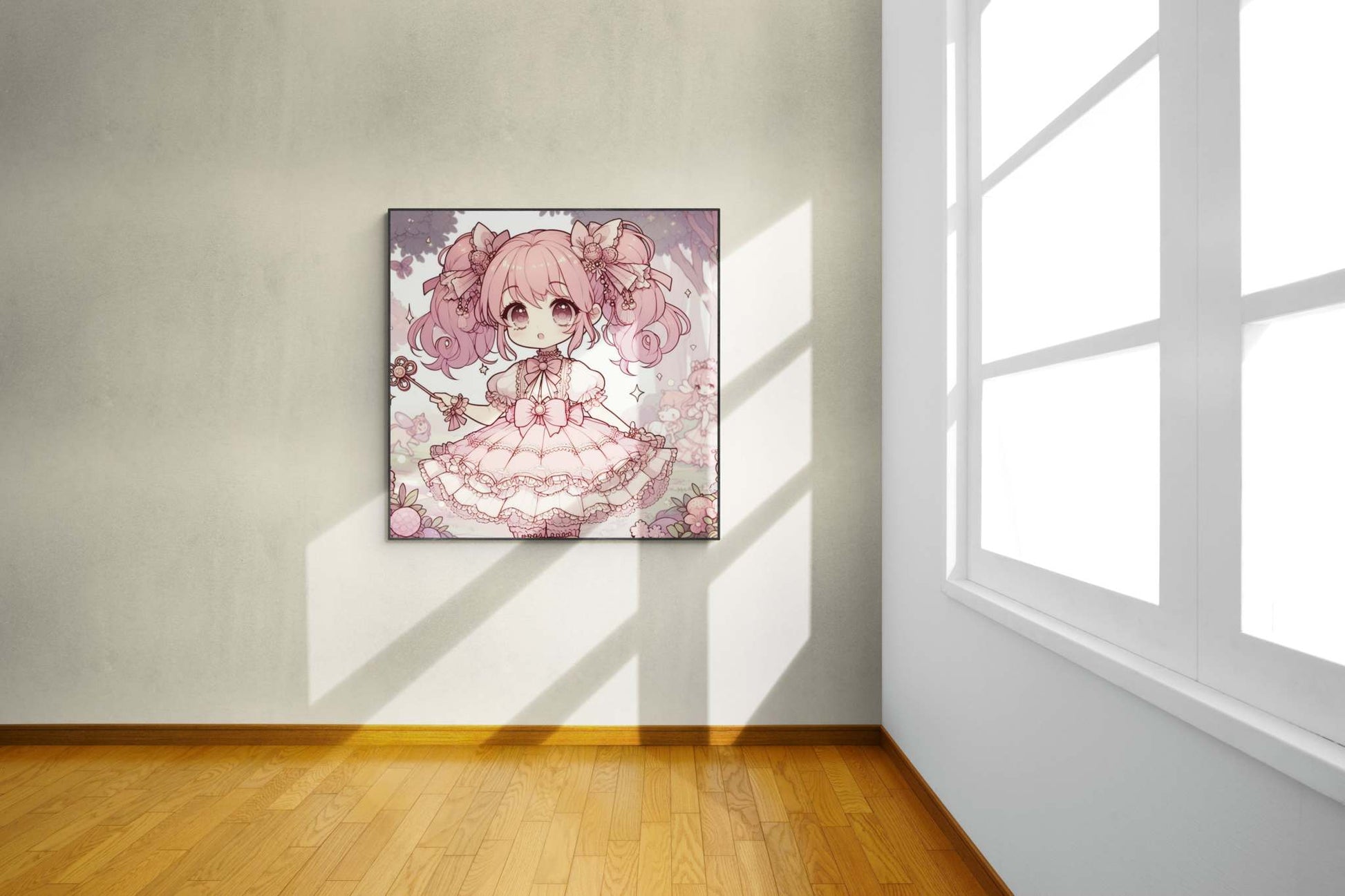 anime art, anime girl poster