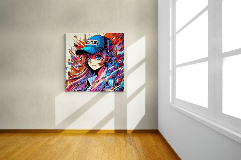 anime art, anime girl poster