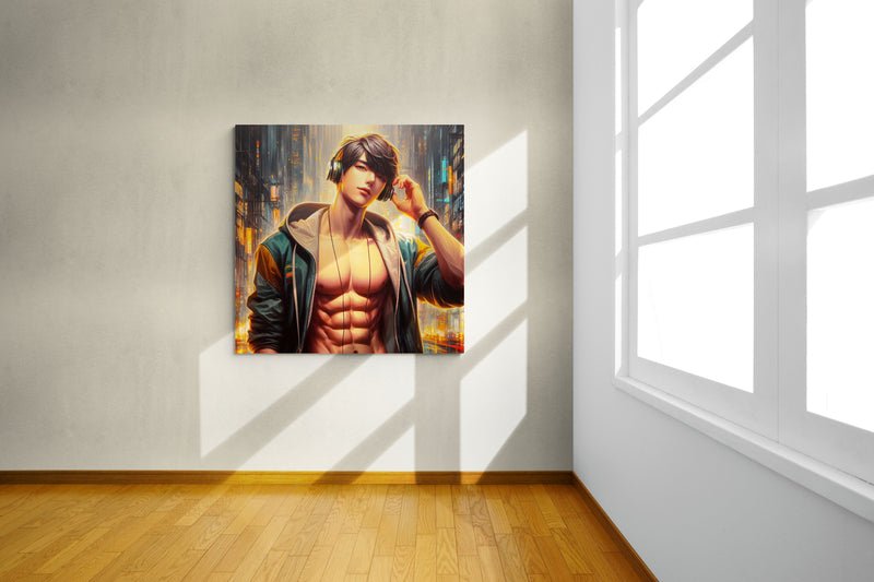 anime art, anime boy poster