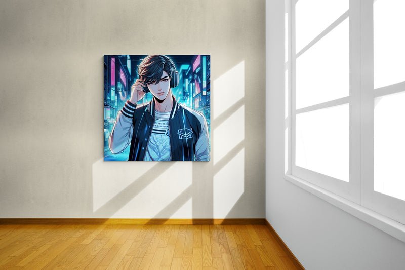 anime art, anime boy poster