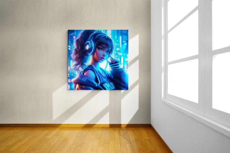 anime art, anime girl poster