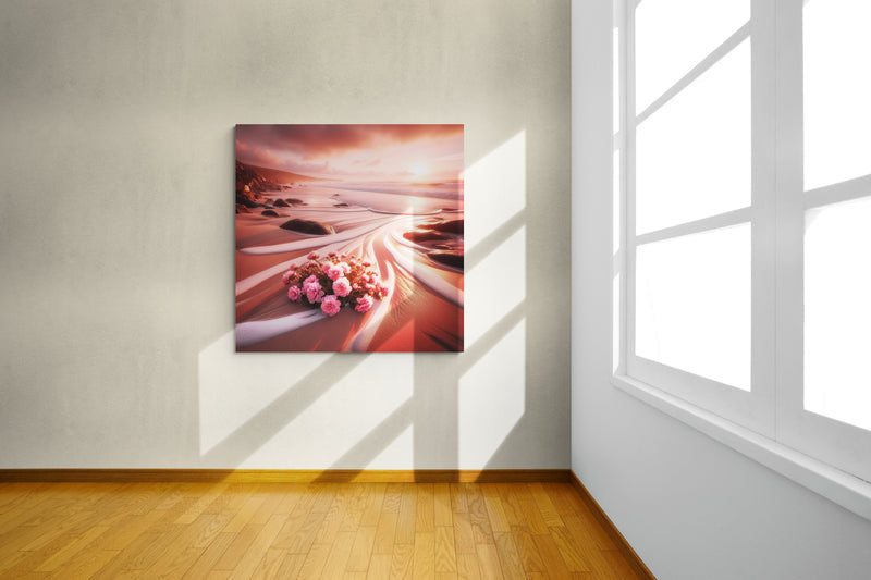 blush pink wall art, coastal artwork, blush pink artwork