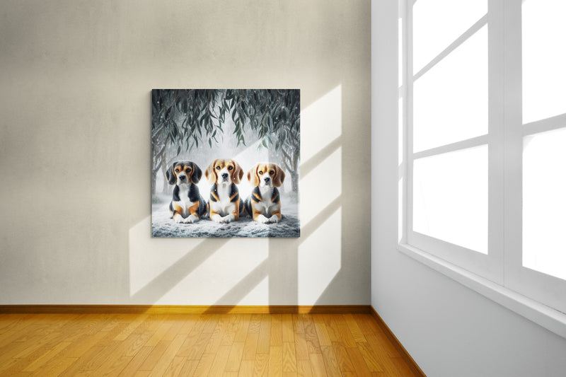 beagle poster, beagle wall art, beagle canvas art