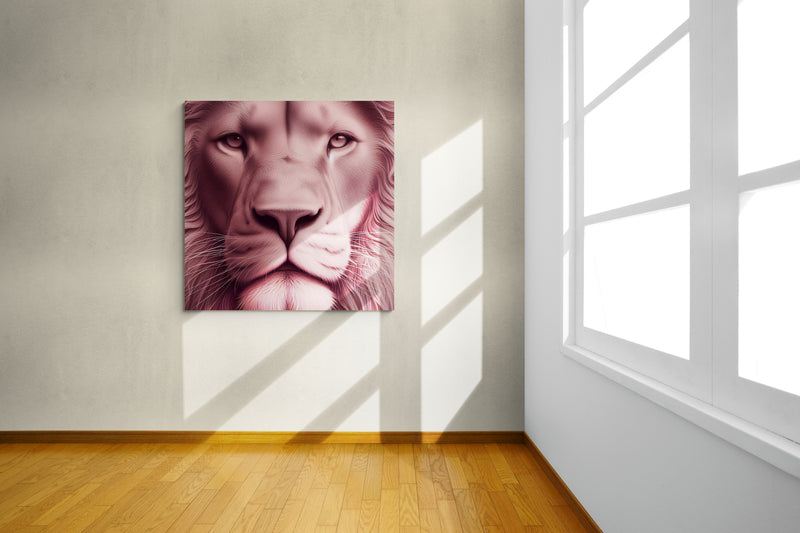 lion wall art, lion canvalion wall art, lion canvas wall art, lion face portrait, abstract pink lions wall art, lion face portrait, abstract pink lion