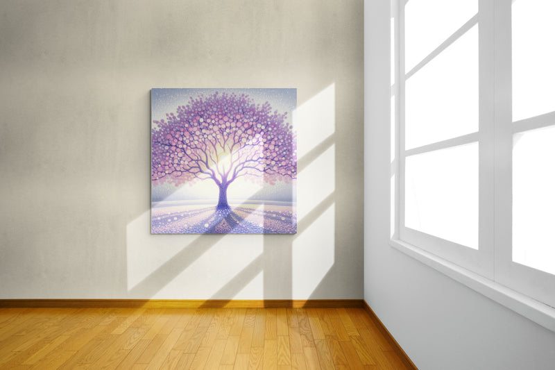 blossom artwork, cherry blossom wall art, blossom canvas