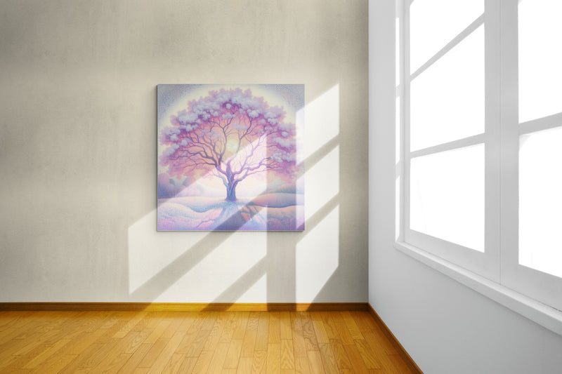 blossom artwork, cherry blossom wall art, blossom canvas