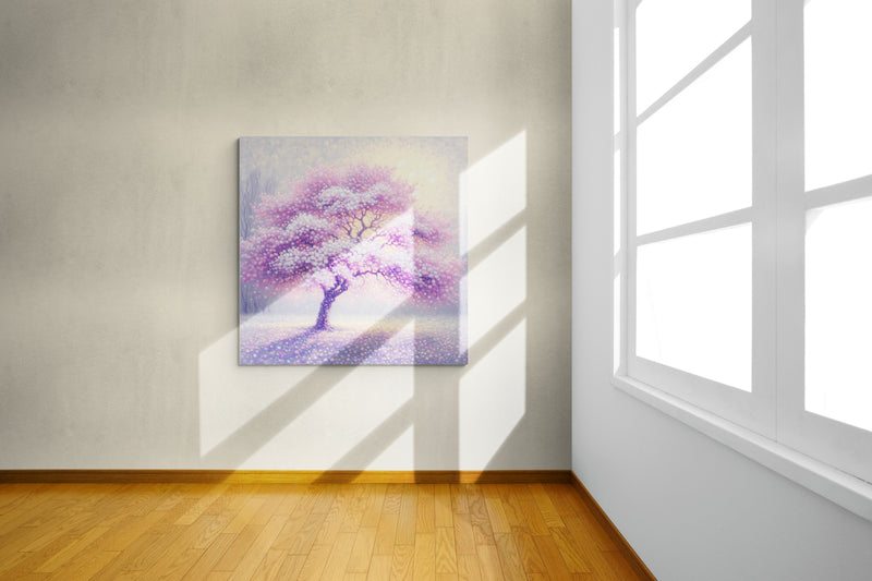 blossom artwork, cherry blossom wall art, blossom canvas