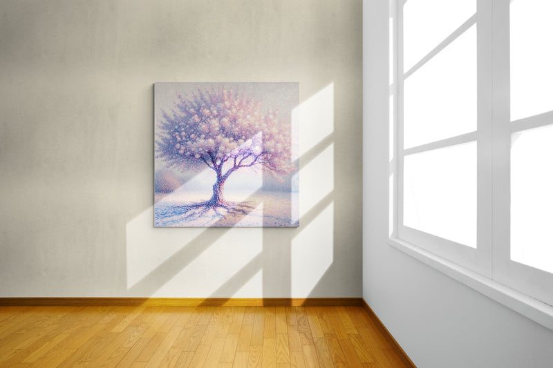 blossom artwork, cherry blossom wall art, blossom canvas