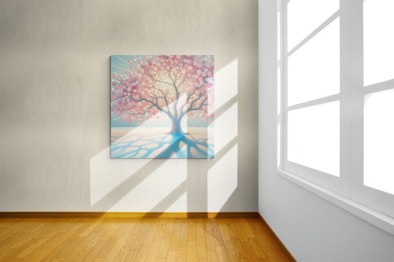 blossom artwork, cherry blossom wall art, blossom canvas